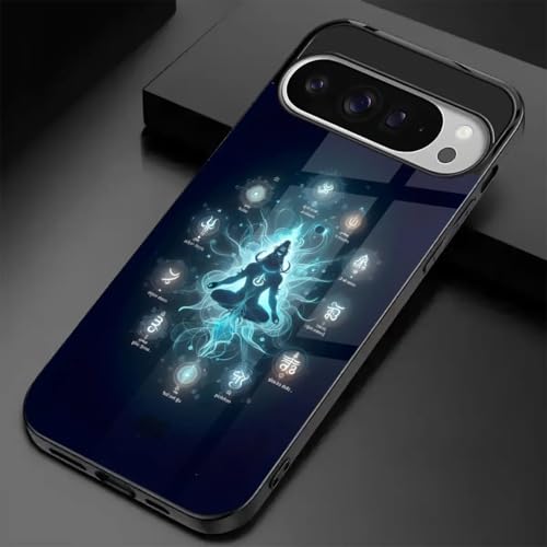 Image of MILLION CASES Awakened Spirit Spectra Case for Google Pixel 8a, Google Pixel 8a Back Cover Case(2024) - PC | Midnight Black