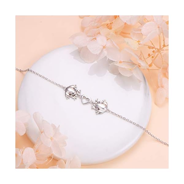 S925 Sterling Silver Frog Heart Anklet Ankle Foot Bracelet for Women