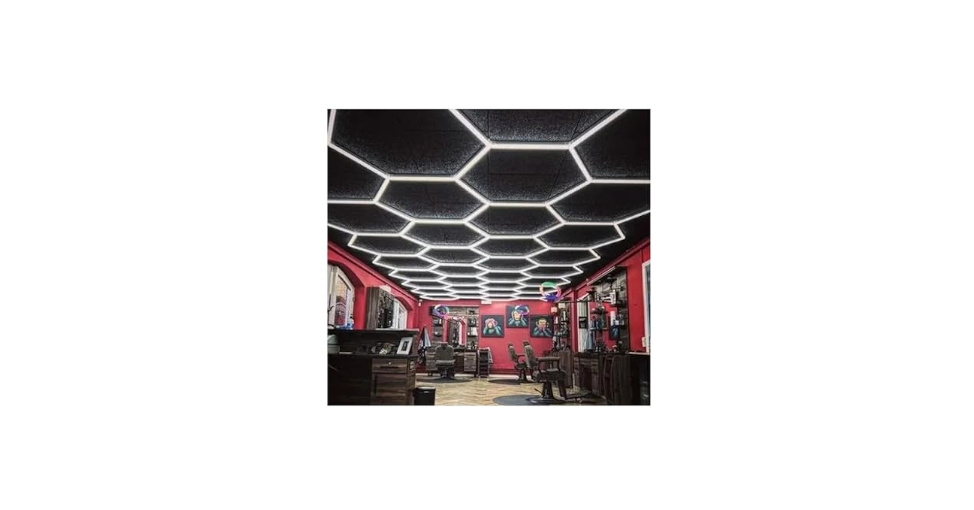 ALLYES ハニカムライト 430W 6500K 3.5W Dimmable LED E26 ST64 Classic Pattern Clear - Bulb