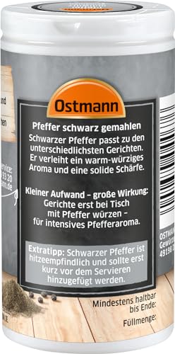 Ostmann Pfeffer schwarz gemahlen, 40 g (Verpackungsdesign kann abweichen) (Packung mit 2)