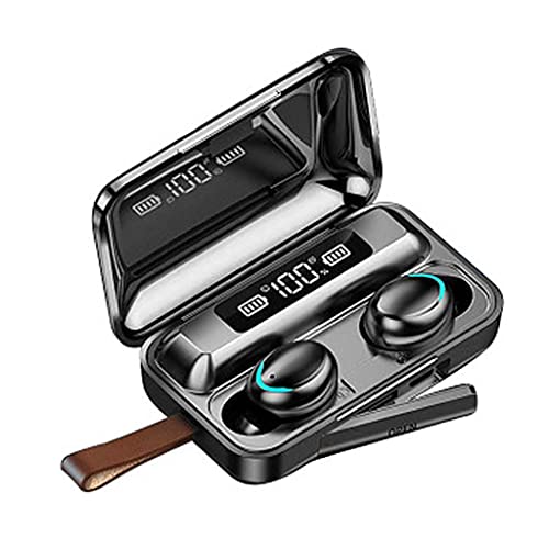 Fones De Ouvido Esportivo, Bluetooth 5.0, Estéreo, 9D LED, à Prova D'água