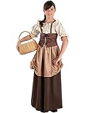 Características: Estánd DISBACANAL Traje medieval hortelana para niña - 6 añ