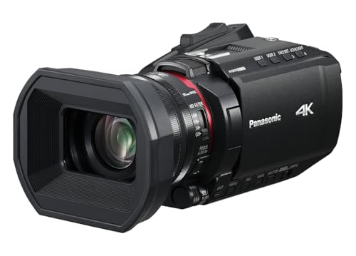 Image of Panasonic X1200 4K Camcorder, Wide Angle Telephoto Lens with 24X Zoom, Hybrid O.I.S.,Lightweight Heat Dispersing Design, Eco Packaging - HC-X1200