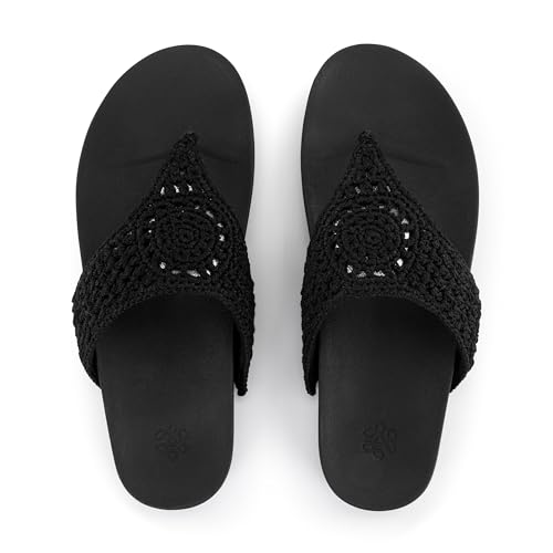 Image of The Sak Everly Slide Sandal - Women's Flat Fashion Slides with Soft Cushion Sole - Beach Slip On Sandals For Everyday