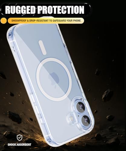 Image of WOW IMAGINE Ultra-Hybrid Back Case Cover for iPhone 17 2025 | Compatible with MagSafe | Drop and Camera Protection | Shock Proof Crystal Clear Mobile Back Case (PC+TPU, Transparent)