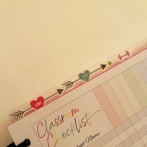 Dashboard Semi-Transparent Blank Top Index Dividers For 9-Discs Classic Happy Planners #TOP5