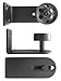Barn Door Guide Stay Roller – Wall-Mounted, Flush to Floor – Classic Design – Ball-Bearing Roller – Black, cast Iron, Industrial Look – Adjustable for Doors Between 1.5” up to 3” Thick