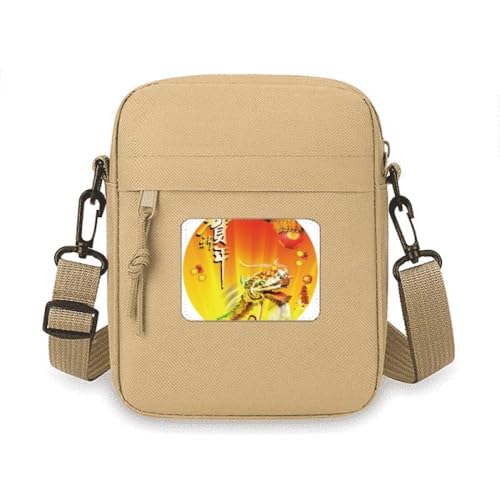 Sac à bandoulière pour téléphone portable Nouvel An chinois élégant