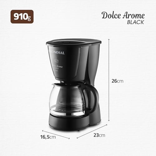 Cafeteira Elétrica Dolce Arome, Mondial, Preto, 550W, 110V - C-30-18X-FB