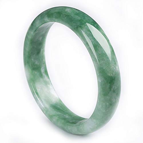 Bracelet de jade vert femme en calcite naturelle, authentique bijou de perles vertes