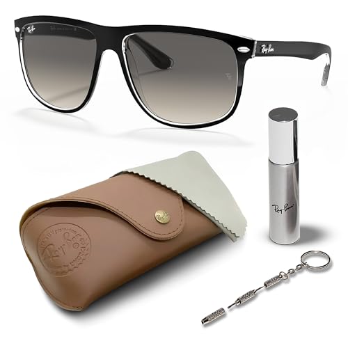 Ray-Ban RB4147 BOYFRIEND Square Shaped Sunglasses for Men & Women with Official RAYBAN Eyewear Kit