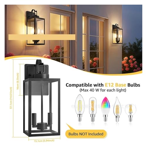 Applique extérieur style industriel pour éclairage entrée et garage