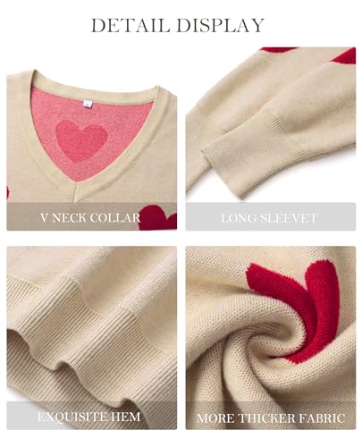 Image of Women's Spring Sweaters 2026 Casual Long Sleeve Pullover V Neck Lightweight Sweatshirts Cute Blouse Tops
