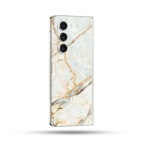 Image of MightySkins Glossy Glitter Skin Compatible with Samsung Galaxy Z Fold 5 Full Wrap - Antique Marble | Protective, Durable High-Gloss Glitter Finish | Easy to Apply and Change Styles | Made in The USA