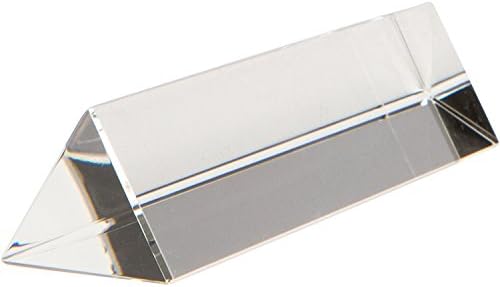 6" Optical Glass Triangular Prism 150 mm for Teaching Light Spectrum Physics or Photography