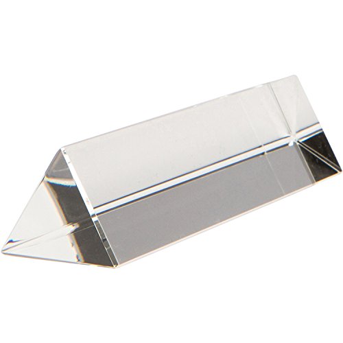 6" Optical Glass Triangular Prism 150 mm for Teaching Light Spectrum Physics or Photography