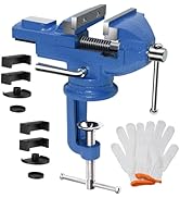 Amazon.co.jp: Eastbury 万力 卓上 回転式 口幅約70mm 最大開口約75mm