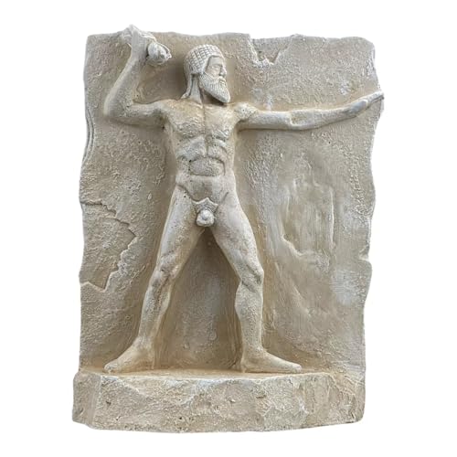 Neptune Poseidon of Artemision God of Sea Relief Wall Decor Sculpture