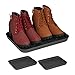 Produktbild Relaxdays Schuhabtropfschale, 3er Set, Unterlage für nasse Schuhe, HBT: 3 x 35 x 27 cm, Schuhablage Kunststoff, grau
