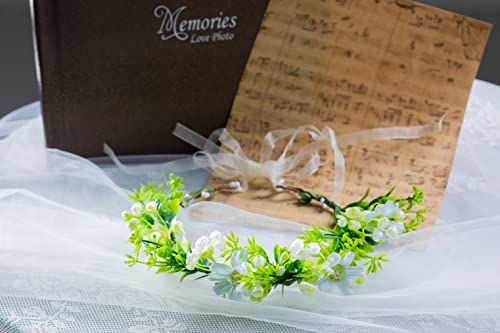 Vaiyiyav Bohemian Headband, Artificial Floral Garland, Bridal Wedding Headdress, Flower Girl Flower Crown, Crown Garland, Party Headband Decoration (A3) #TOP2