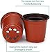 GROWNEER 120 Pcs 4 Inch Nursery Plant Pots for Plants with 15 Labels, Plastic Seed Starter Kit for Indoor & Outdoor Gardening, Seedling Transplant, and Flower Growing Planter