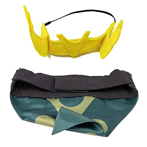 Dog Costume Pet Cosplay Crown And Triangle Scarf For Small Dogs Cats Clothes (Mini Costume) #TOP1
