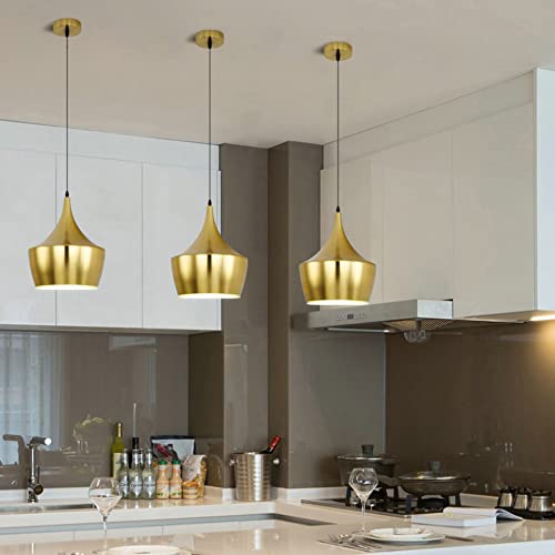 Lampe suspendue dorée pour éclairer efficacement la table à manger - 3