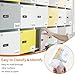 44 Pack Labels for Storage Bins, 3×5 Inches Index Card Holder Organizer, Clear Adhesive Pockets, Plastic Label Holders for Tote Library Card Bins Box Drawer Classroom Organization