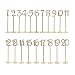 Wedding Table Numbers - Tinksky 20pcs 1-20 Wodden Table Numbers Stick for Wedding Decoration
