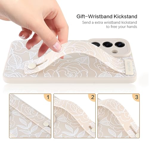 OOK Case for Samsung Galaxy S26 Plus with Finger Strap White Rose by OOK - Used condition - Image 2