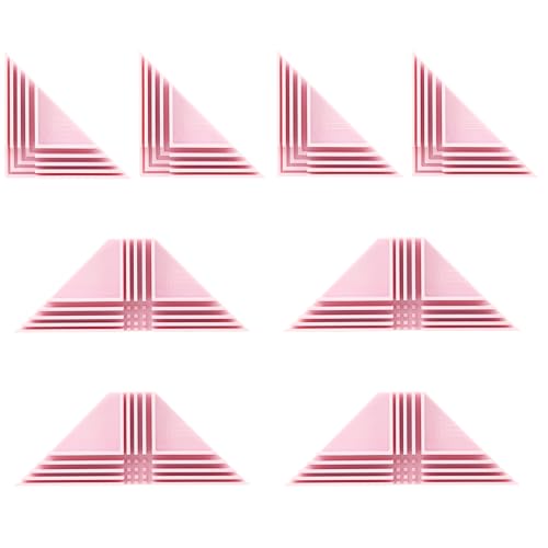 UPTTHOW 8 morsetti di montaggio per guide angolari per la realizzazione di cartone, guide angolari fai da te a 90 gradi per cartonnage scrapbooking, adatti per truciolato da 1,5 mm, 2 mm, 2,5 mm, 3 mm