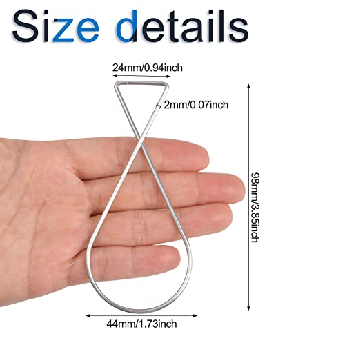 INCREWAY Ceiling Hooks Clips 30pcs Spring Steel Hooks Figure-8 Squeeze Hangers Party Christmas Wedding Classroom Office Home Decorations from Suspended Tile/Grid/Drop Ceilings - Image 2