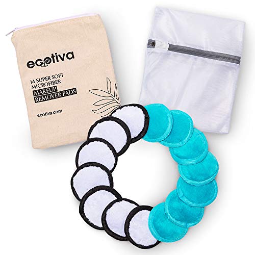 Reusable Face Pads - Microfiber Makeup Remover Pads - Reusable Cotton Rounds - Reusable Makeup Pads - Reusable Cotton Rounds for Face - Reusable Face Rounds - Reusable Eye Makeup Remover Pads