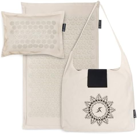 ProsourceFit Ki Acupressure Mat and Pillow Set with 100% Natural ...
