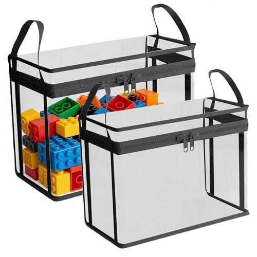 Genérico Toy Box Storage - collapsiblee Sturdy Toy Storage Organizer With Lids,organiserr Box Bin | 2-Pieces Plush Dolls Chest Bins,stuffed Animals organiserr For Home, Bedroom,