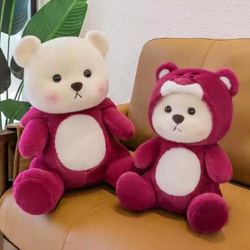 Image of Liquortees Teddy Bear Plush Toy for Baby Girl - Soft Toys Gift, Huggable Cuddly Plushies, Stuffed Toy, Best Gift for Girls (Hoody 30 cm)