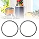 2-teilige Mixer-Dichtungs-Ersatzteile, Ersatzdichtungen, Gummi-Dichtungsring, Passend für Nutri 900 W Entsafter, Mixer-Gummi-O-Ring-Dichtungsringe, Dichtungen, Zubehör der