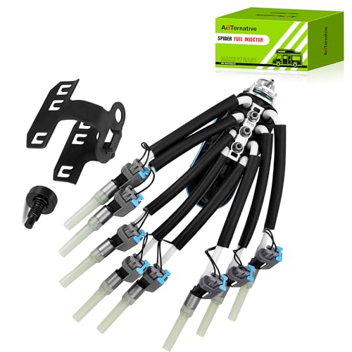 ABTernative Spider Fuel Injector 8 Cylinder Compatible with Chevrolet GMC Pickup Truck P30 Suburban Chevy Express 1500 2500 3500 Cadillac Escalade Isuzu NPR V8 5.0L 5.7L Engine OEM FJ504 93441235