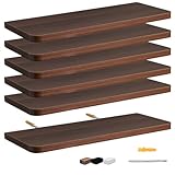 OSLIFE Set de 6 Repisas Flotantes de Madera,Estante Flotante Minimalistas Pantalla Colgante Decorativa,Soportan hasta 10...