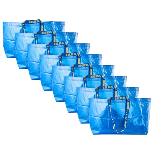 Bolsas de 71 litros FRAKTA para mudanzas y orden en el trastero juego de 8 unidades azules