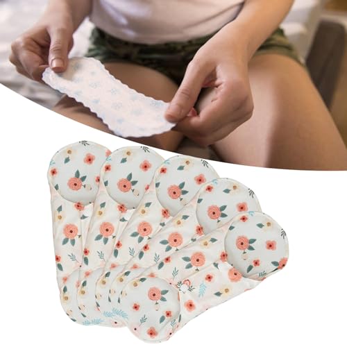 Image of 5pcs Reusable Menstrual Pads, Reusable Pads for Women, Cloth Pads for Women, Washable Sanitary Napkins Reusable Cloth Menstrual Pads Breathable Feminine Pads for Women Girls