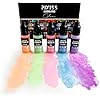 Pixiss Glow in the Dark Alcohol Ink Set - 5 Shades of Brilliantly Glowing Alcohol Ink for Epoxy Resin Supplies, Yupo Paper, Tumblers, Coasters - Resin Colorant for Epoxy Resin and Resin Art Supplies