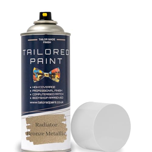 Tailored Paint Radiator Spray 100ºC Satin Bronze Metallic