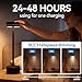 Mollislux Cordless Rechargeable LED Table Lamps,3 Colors Adjustable Brightness,3600 mAh Battery Powered Table Light for Bar Restaurant Dining 1Pcs-Black