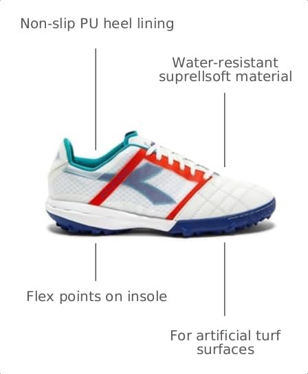 Image of Diadora Mens Brasil Sala Turf Soccer Cleats Turf