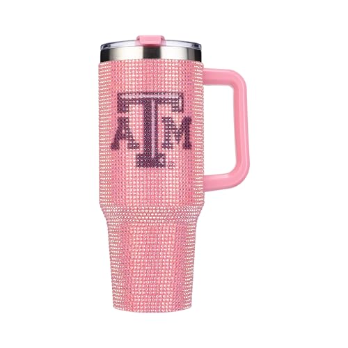Image of The Memory Company Officially Licensed NCAA - Texas A&M University 40oz Pink Bling Game Day Tumbler