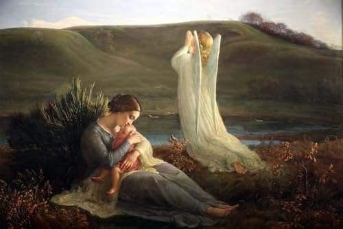 Impresión en lienzo el poema del alma de Louis Janmot, cuadro de alta calidad 60x90cm