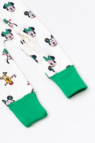 Image of MONICA + ANDY One Piece Baby Pajamas, 100% Organic Baby Clothes for Girls and Boys, Sizes For Newborn and Infant