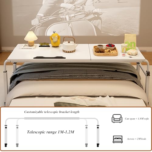 Table chariot pliante ordinateur portable à hauteur réglable 55-87cm - 8