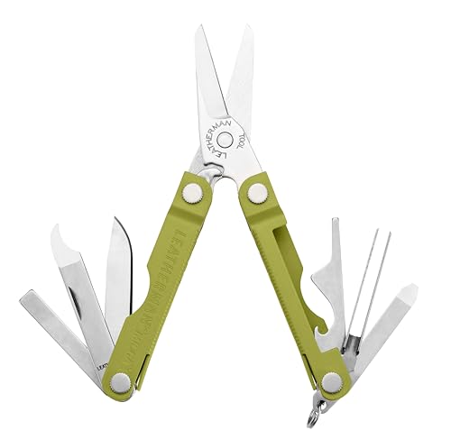 Leatherman Micra - Multiherramienta de acero inoxidable para el llavero, con tijeras de muelle y otros 9 utensilios de uso diario, Mojito